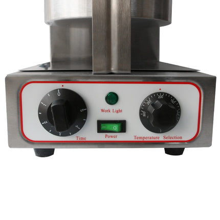 Commercial Rotating Belgian Waffle Maker 1300W Stainless Steel Kitchen Appliance