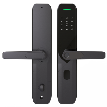 Smart Fingerprint Door Lock with Password, RFID Card & Mechanical Key for 38-100mm Doors