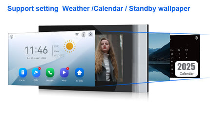 Smart Video Door Phone with 7 Inch Touch Screen, HD Camera, Motion Detection & Tuya App