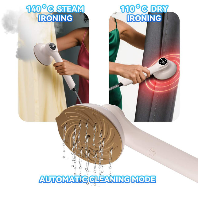Portable 4-Level Handheld Fabric Steamer with 285ml Reservoir – Ideal for Home & Travel