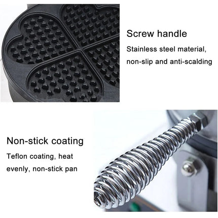 Professional Electric Waffle & Dessert Maker with Non-Stick Plates and Temperature Control