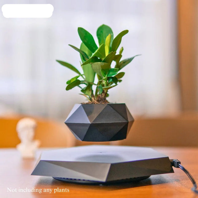 Floating Rotating Plant Pot Wireless Levitation Planter for Home Office Decor