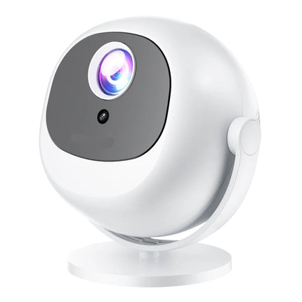 Mini Smart Projector 720P HD Android 11 with WiFi, Bluetooth, Auto Keystone – White