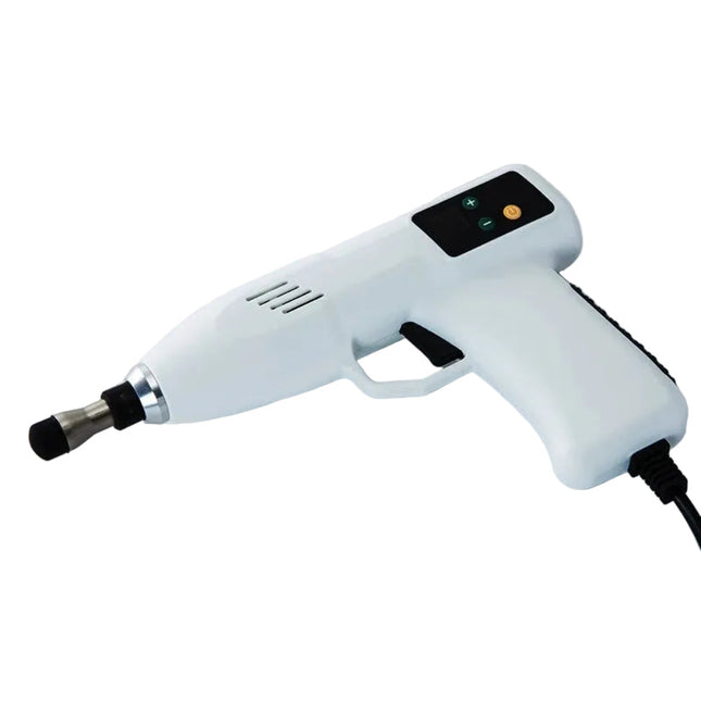 Portable Electric Facial & Body Massage Device with Adjustable Force – White