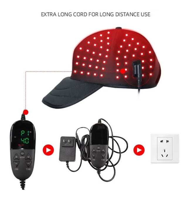 Infrared LED Relaxation Cap for Head 5 Modes 24W Power Home Use