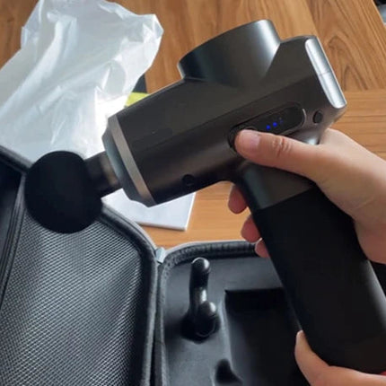 Rechargeable Muscle Massage Gun Brushless Motor Adjustable 2000–3200 RPM 12mm Deep Tissue