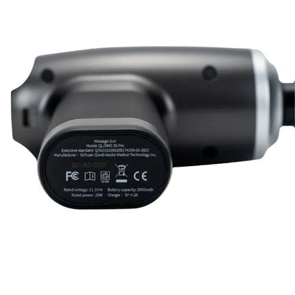 Rechargeable Muscle Massage Gun Brushless Motor Adjustable 2000–3200 RPM 12mm Deep Tissue