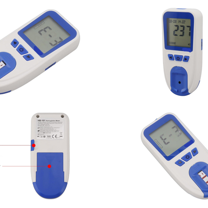 Home Hemoglobin Meter Kit with 25 Test Strips, Lancets, Lancing Device & Travel Case