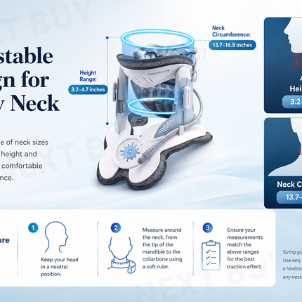 Portable Electric Cervical Neck Traction Device with Airbag Relaxation and Comfort Relief