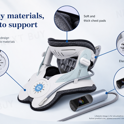 Portable Electric Cervical Neck Traction Device with Airbag Relaxation and Comfort Relief