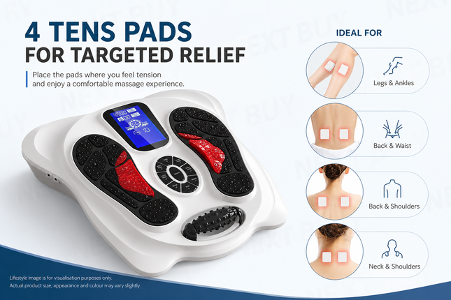 Portable FIR Heat & Low-Frequency Pulse Relaxation Device with Remote Control