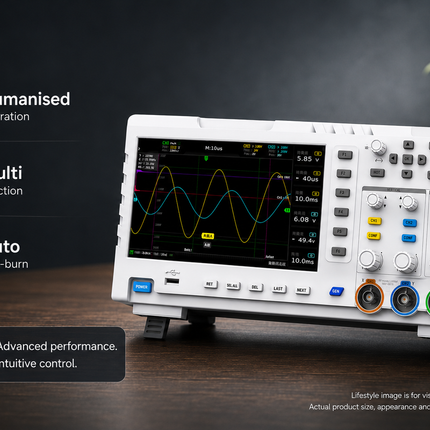 Portable Dual-Channel 100MHz Oscilloscope with Built-In Signal Generator – 1GS/s High-Speed Sampling