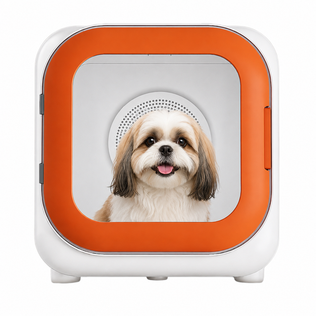 Smart Pet Drying Box with Adjustable Heat & Timer Grooming Dryer for Cats and Small Pets