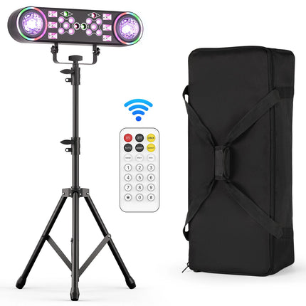 80W Dual-Head DMX Stage Light with Laser Effects and Sound Control