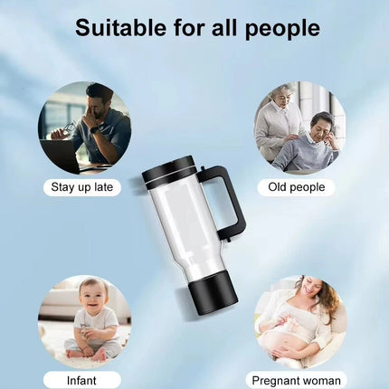 Portable 1L Hydrogen Infused Water Bottle with High-Density Hydrogen Generation Technology