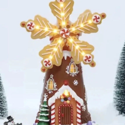 Rotating LED Christmas Windmill with Music and USB Power