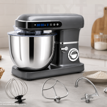 2200W 10L Kitchen Stand Mixer Silver Stainless Steel Bowl for Baking Dough