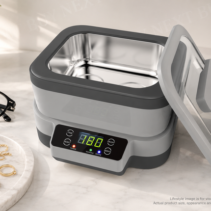 1200ml Ultrasonic Cleaner with Digital Timer Stainless Steel Tank for Jewellery Glasses Watches