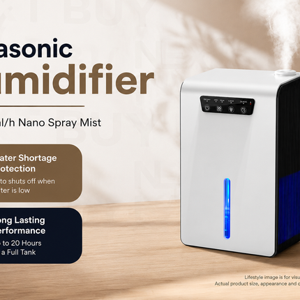 3.5L 2-in-1 Humidifier Dehumidifier with LED Display and Automatic Shutdown