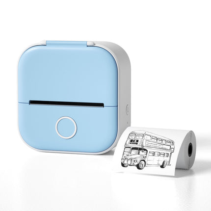 Portable Thermal Label Printer with Bluetooth, 203 DPI, Rechargeable Battery, 50-53mm Labels