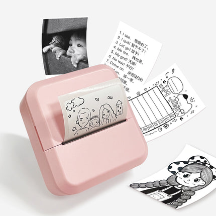 Portable Thermal Label Printer with Bluetooth, 203 DPI, 1200mAh Rechargeable Battery