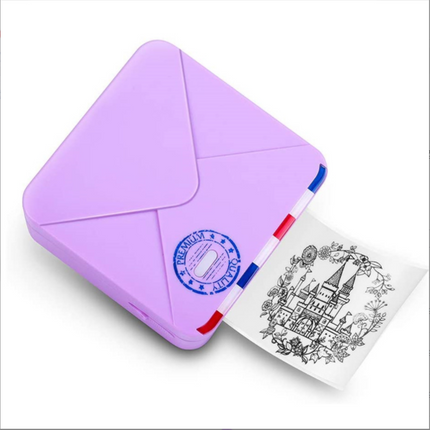 Portable Thermal Label Printer with 300 DPI Resolution, Bluetooth Connectivity and Rechargeable Battery