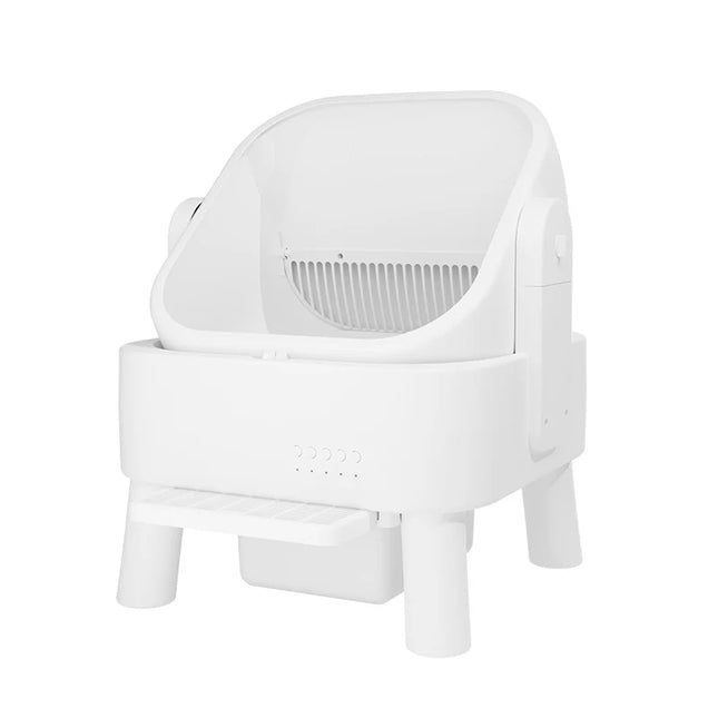 Automatic Extra-Large Cat Litter Box with Smart Cleaning System – 80L Spacious Open Design
