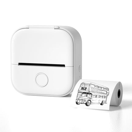 Portable Thermal Label Printer with Bluetooth, 203 DPI, Rechargeable Battery, 50-53mm Labels